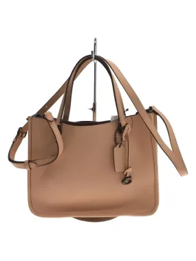 3460 COACH Handbag Leather Pink Plain 3460 Tyler Carryall 3460 Used