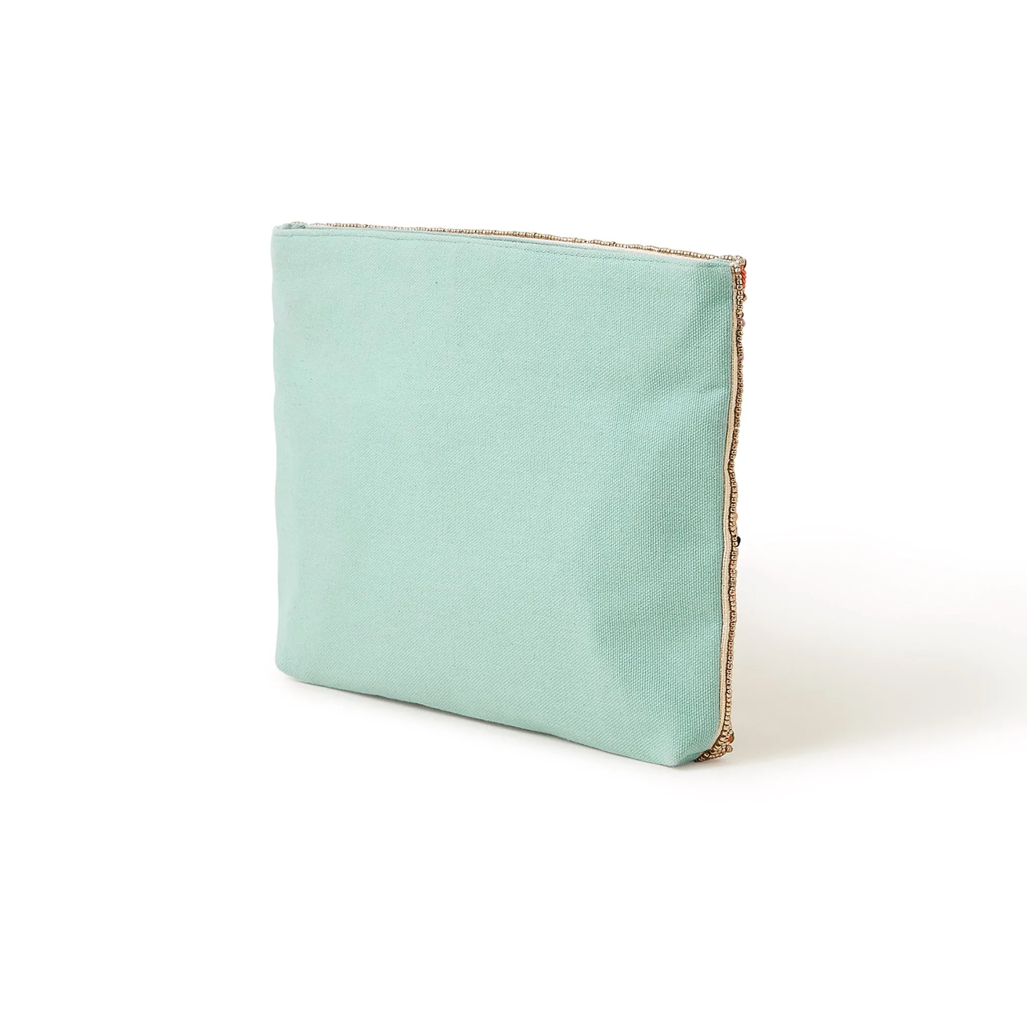 Accessorize London Women'S Palm Print Embellished Clutch Bag