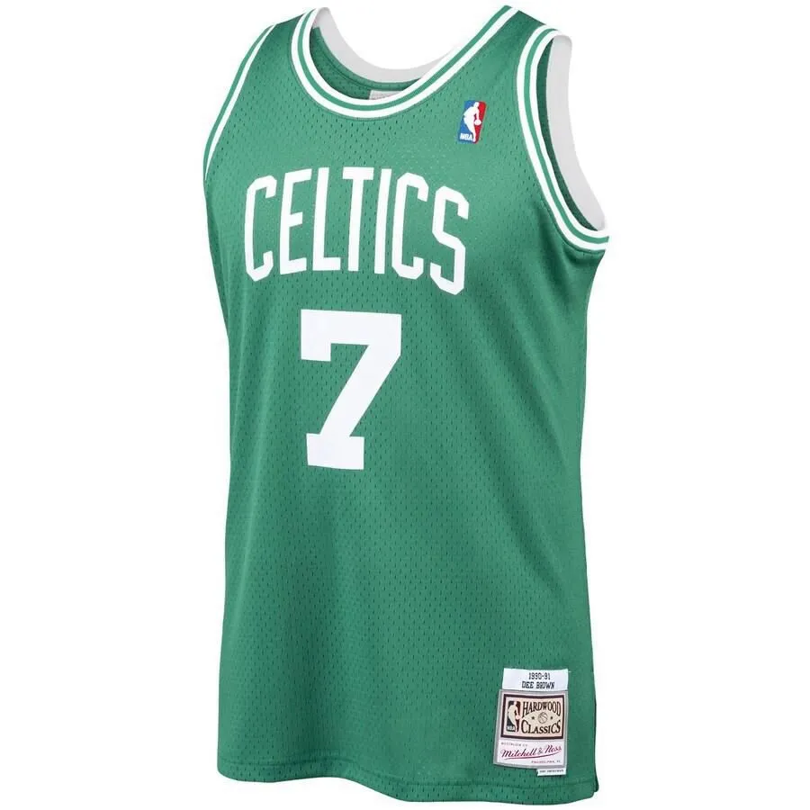 Boston Celtics Dee Brown Mitchell and Ness 1990-91 Hardwood Classics Swingman Player Jersey Mens - Green | Ireland R6600F0