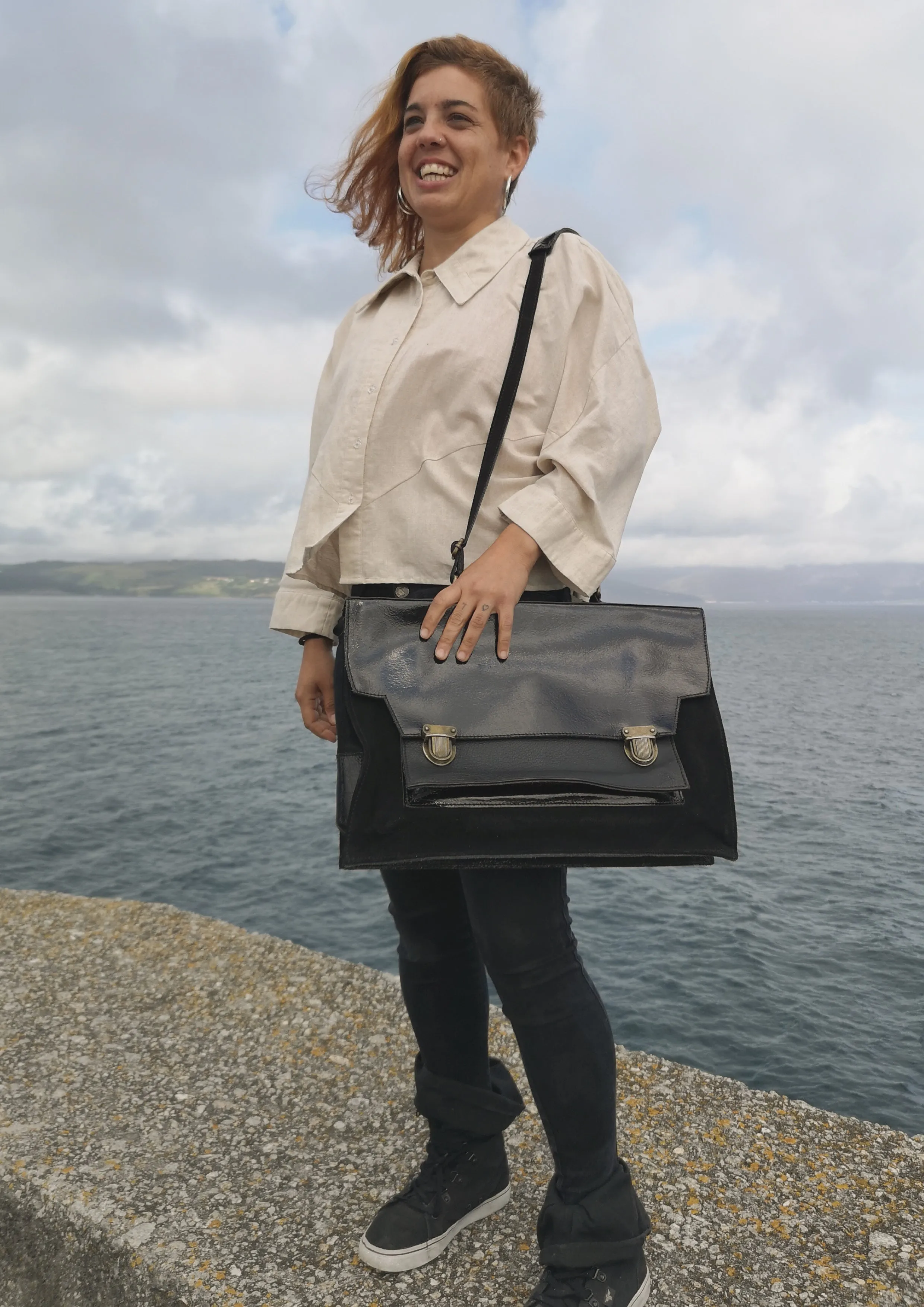 BRIEFCASE - LEATHER black