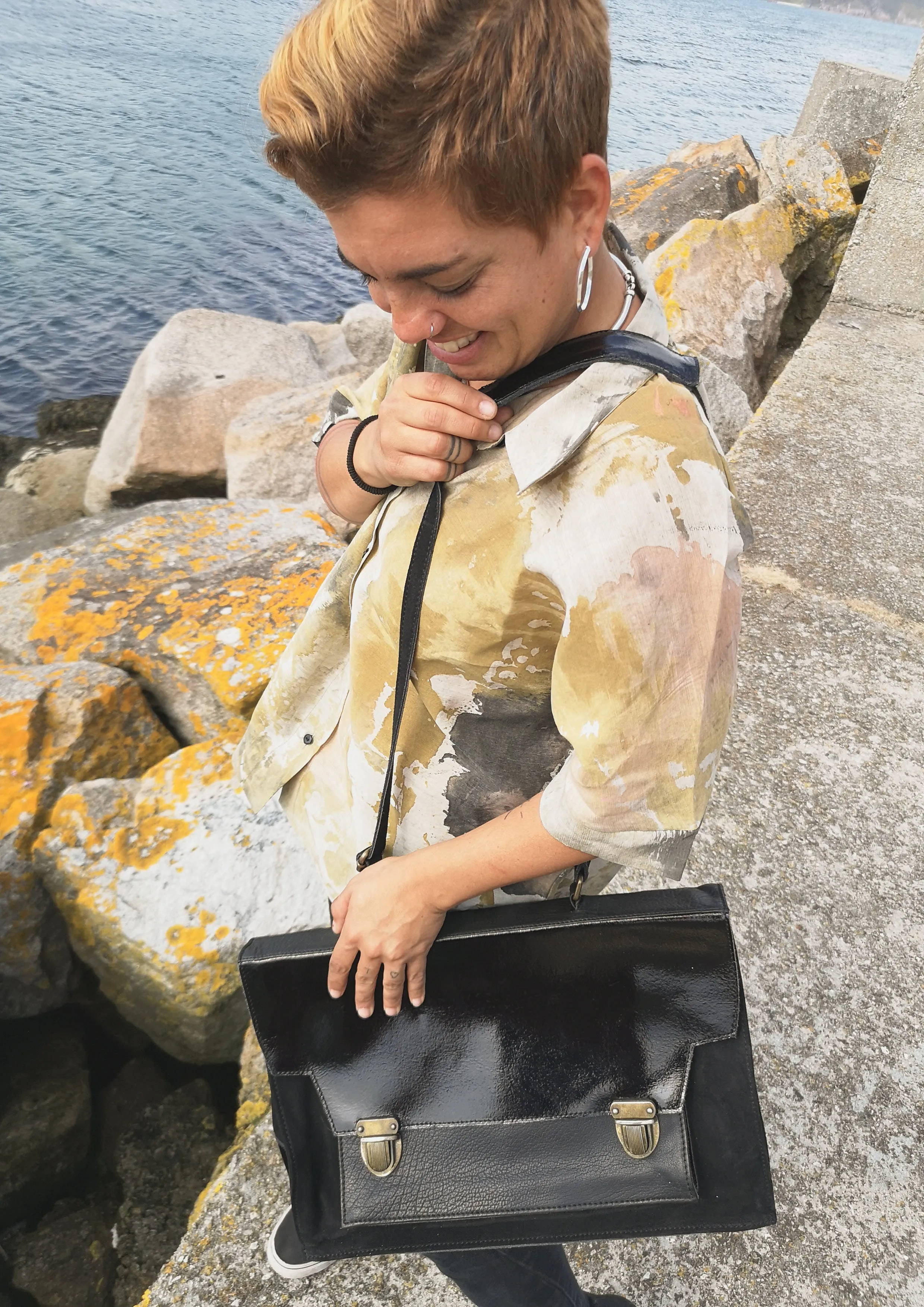 BRIEFCASE - LEATHER black