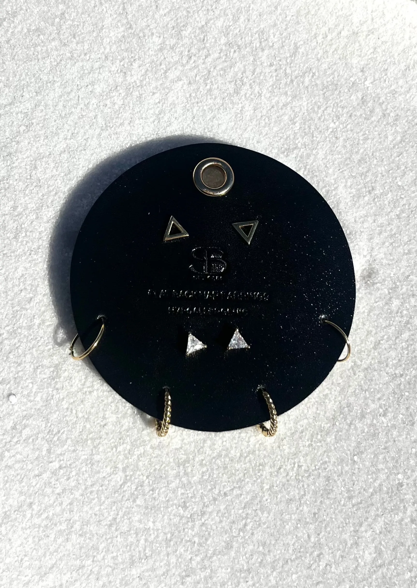 Gold Dipped Flat Back Earring Pack