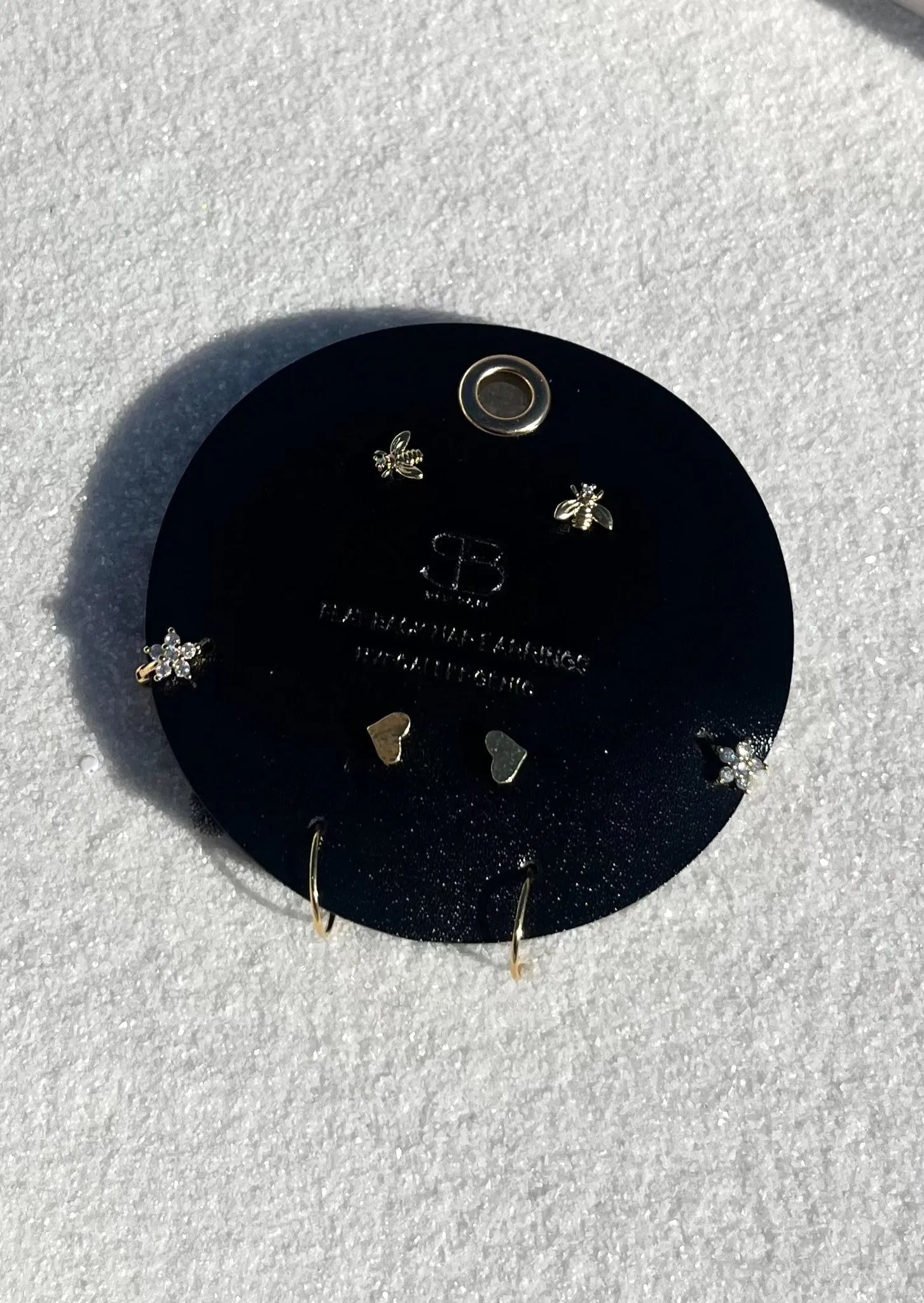 Gold Dipped Flat Back Earring Pack