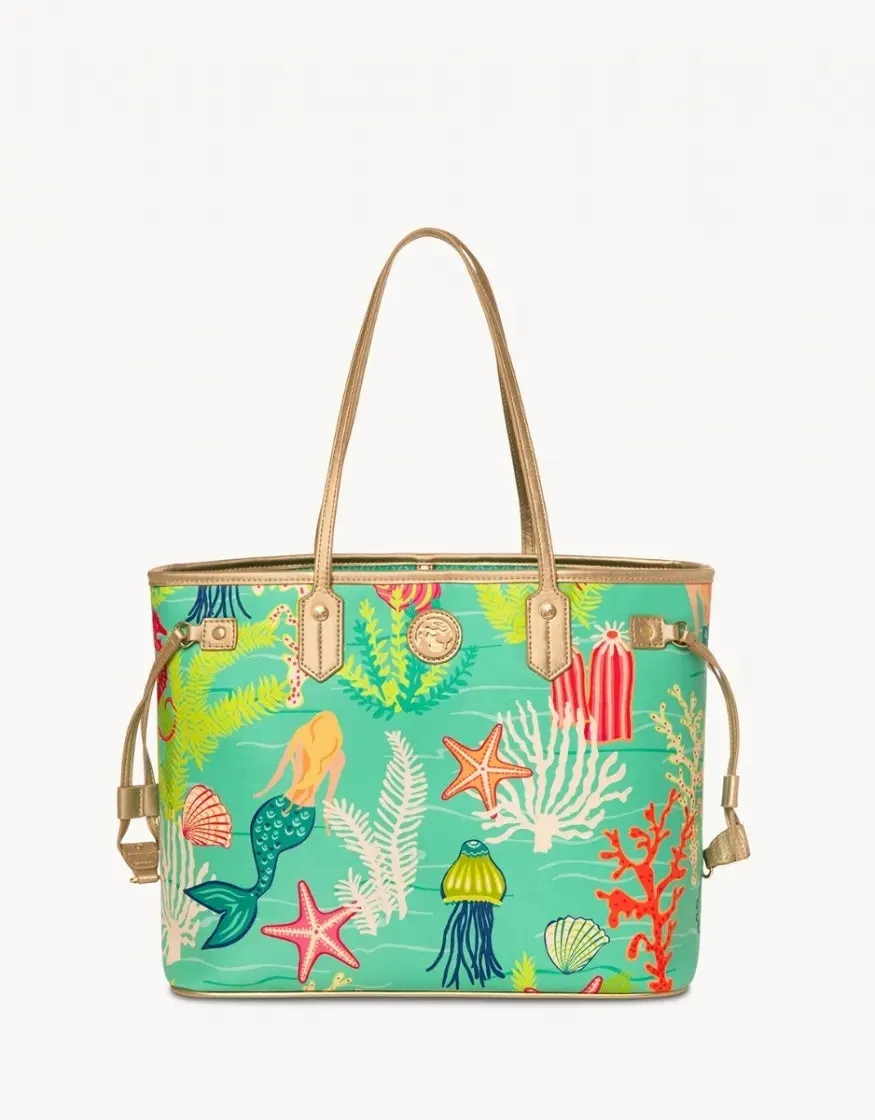 Golden Mermaid Jetsetter Tote
