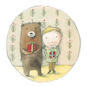 Greeting Card - Bear Present
