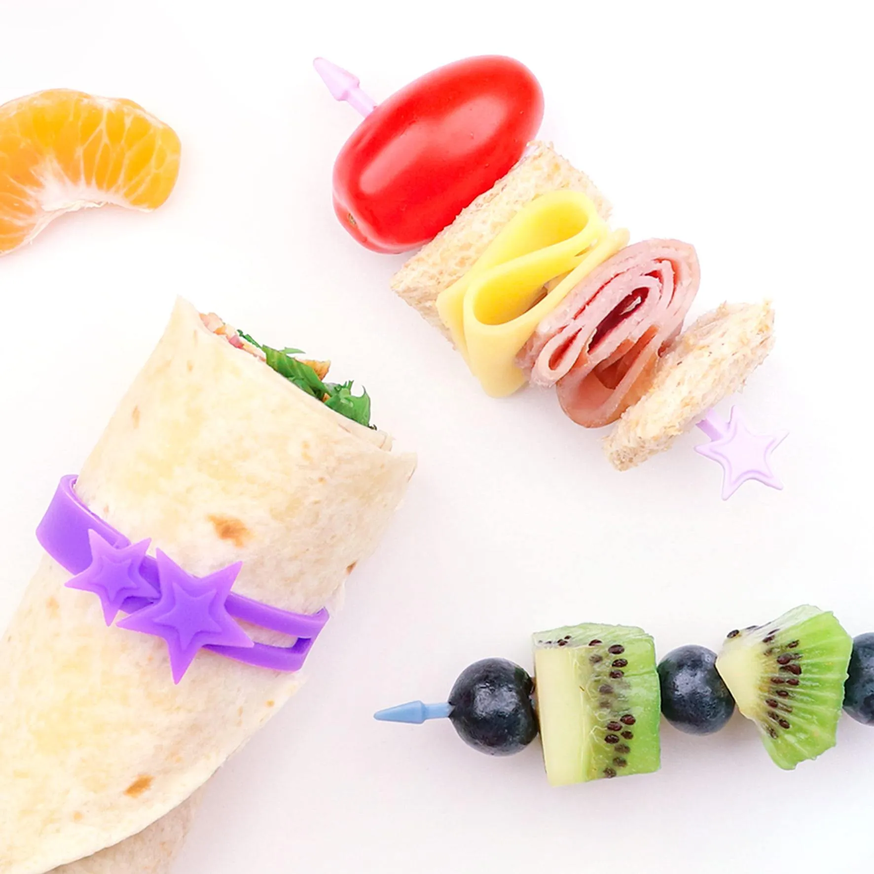 Lunch Punch Silicone Wrap Bands (Set of 5) PINK
