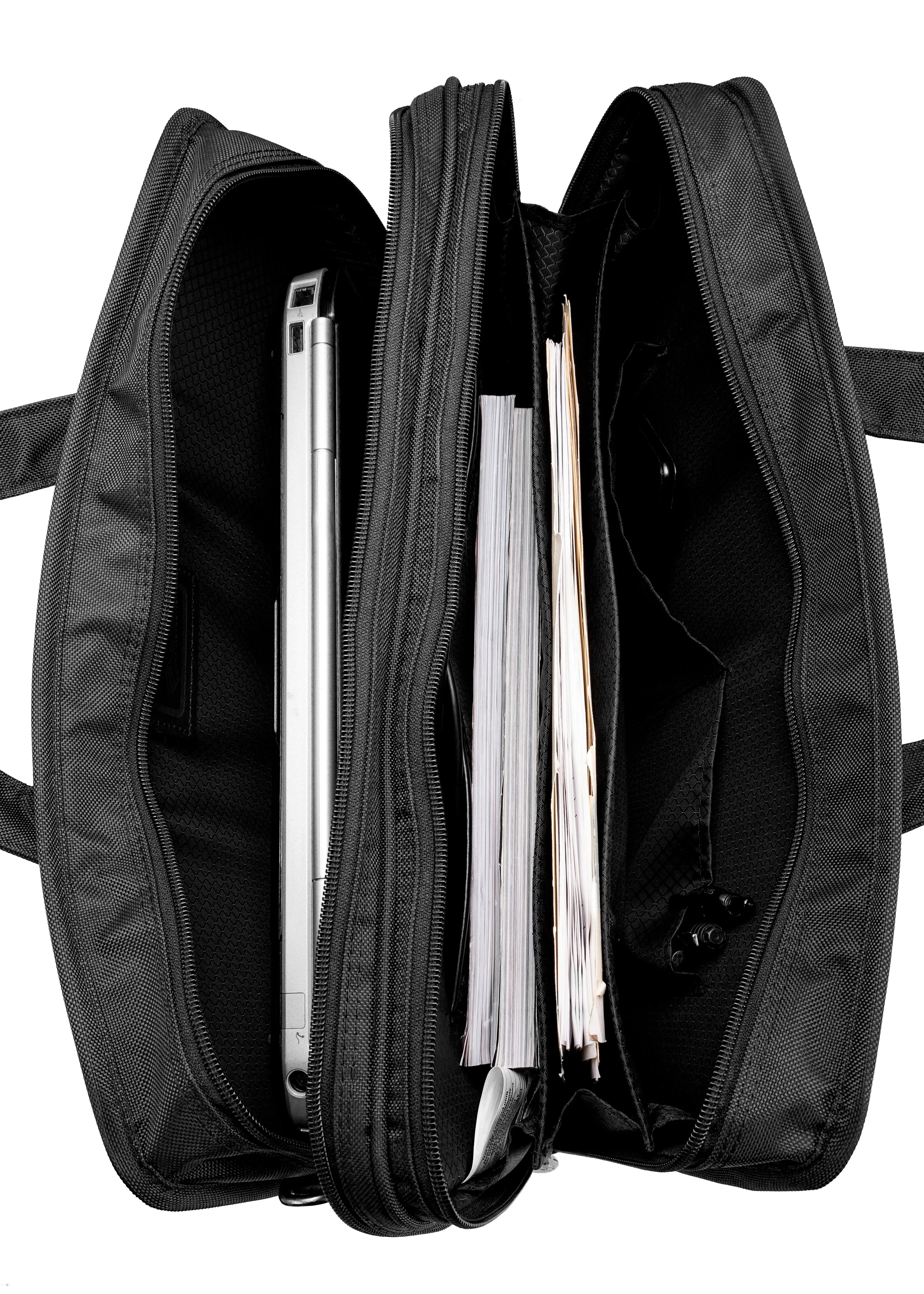 McKlein HUBBARD 15" Nylon Double Compartment Laptop Briefcase