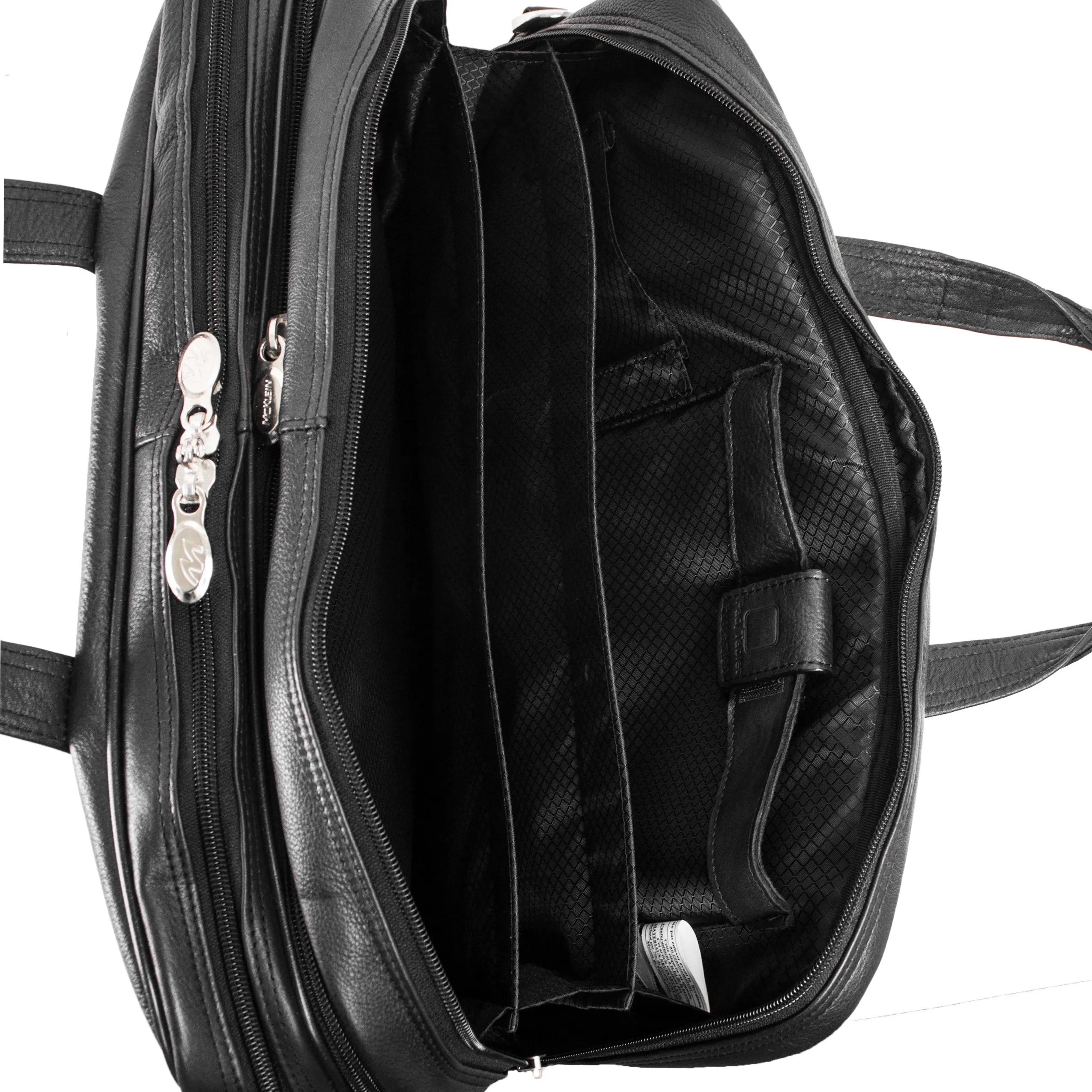 McKlein WEST LOOP 17" Leather Expandable Double Compartment Briefcase