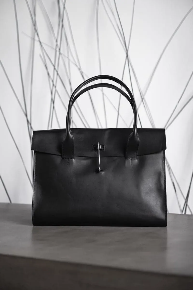 Tagliovivo | Doctor Bag L | Edle und klassische Ledertasche in schwarz