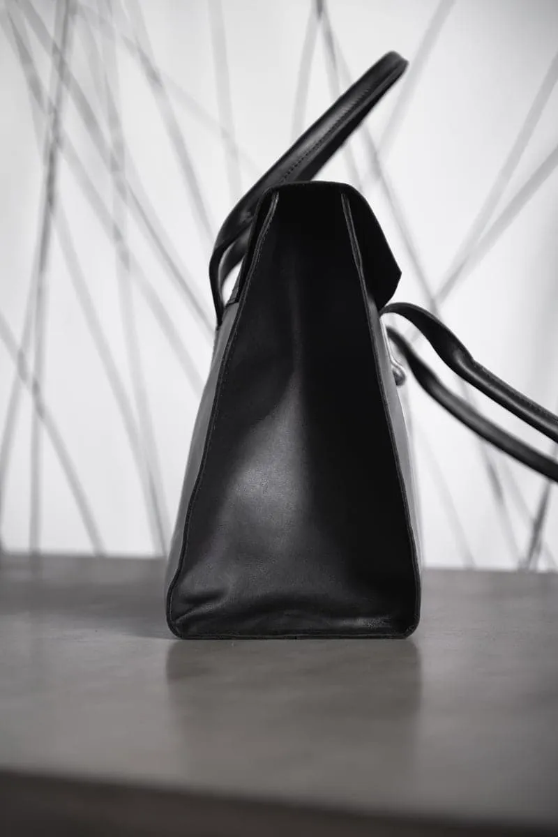 Tagliovivo | Doctor Bag L | Edle und klassische Ledertasche in schwarz