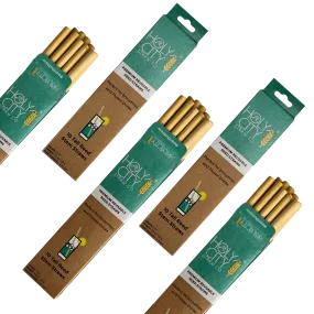 Tall Reusable Reed Straw Bundle - 5 Pack