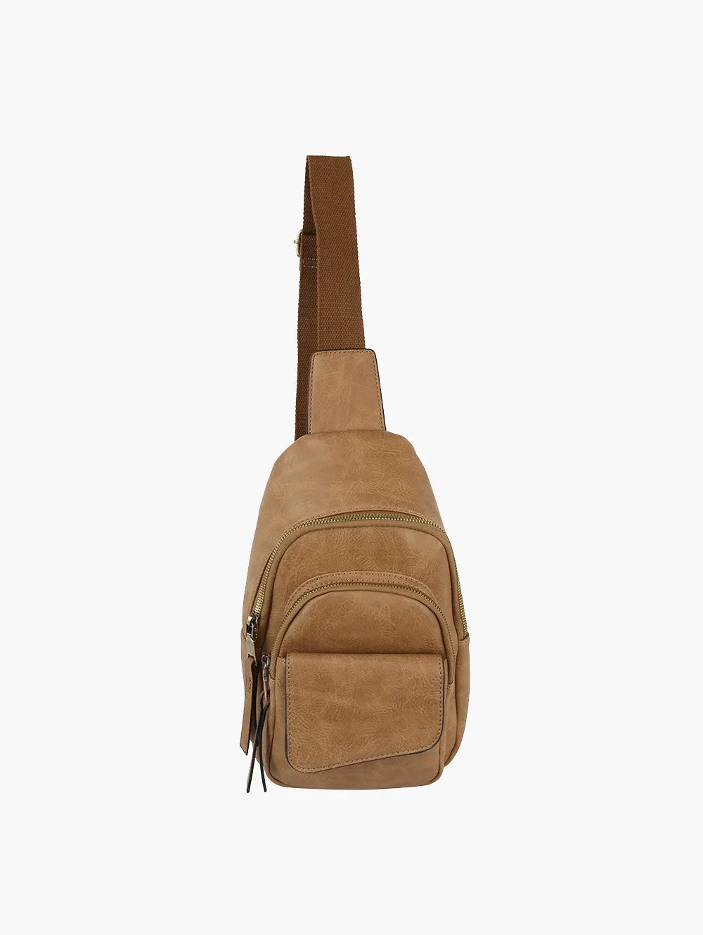 Tan Leather Crossbody Bag
