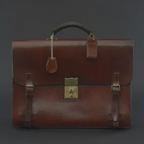 Tanner Krolle Leather 'Flap-over' Briefcase