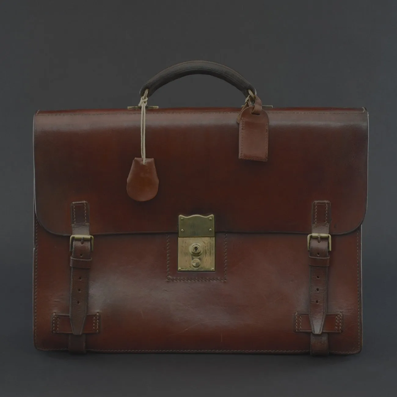 Tanner Krolle Leather 'Flap-over' Briefcase