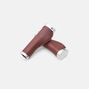 Temple Ergonomic Leather Grips - Dark Brown