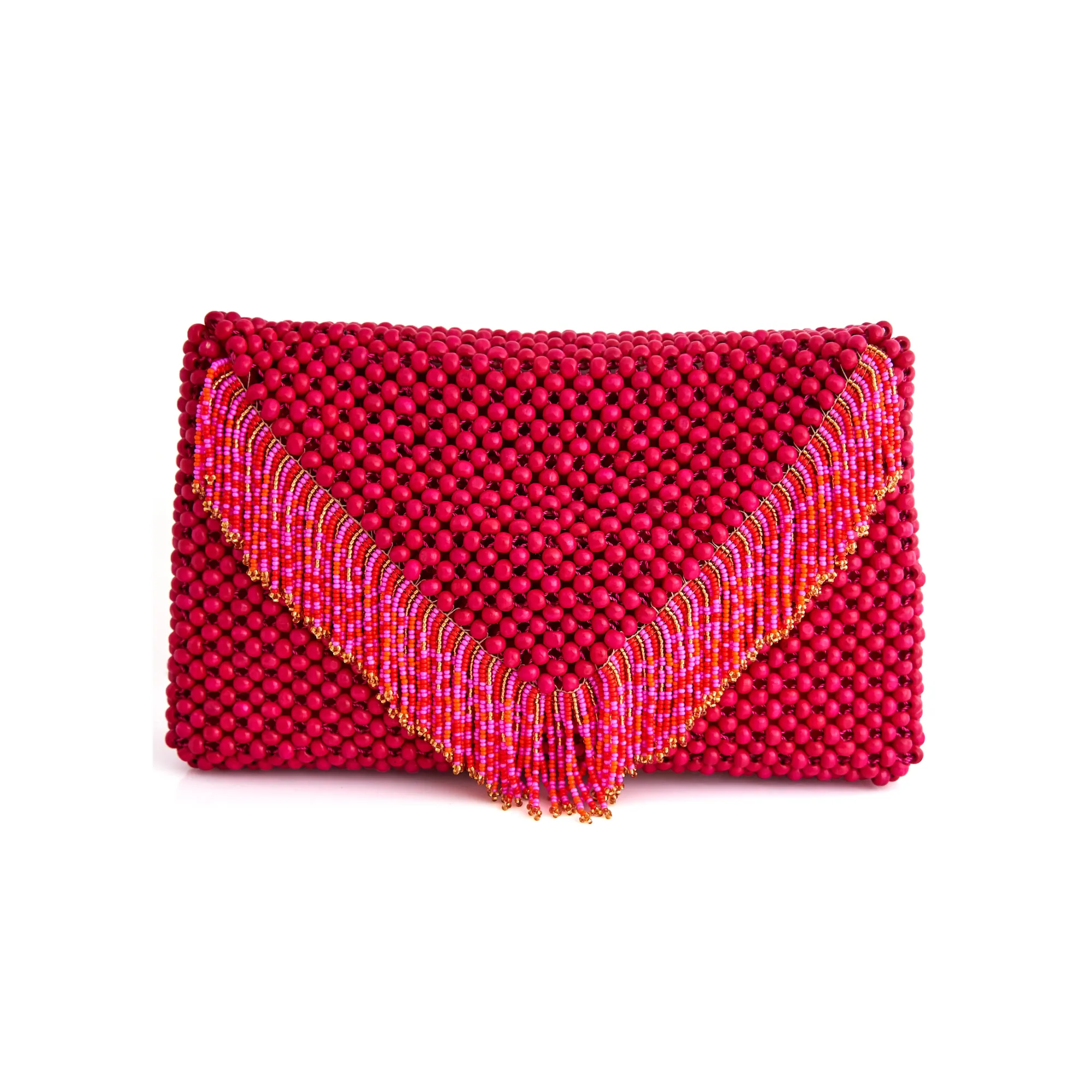 Waterfall Clutch Fuchsia